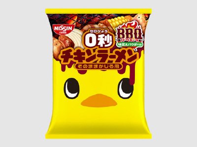 ０秒チキンラーメン　ＢＢＱ味パウダー付