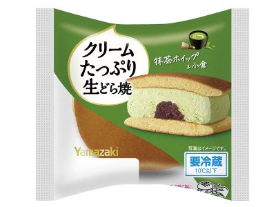 クリームたっぷり生どら焼（小倉＆抹茶ホイップ）