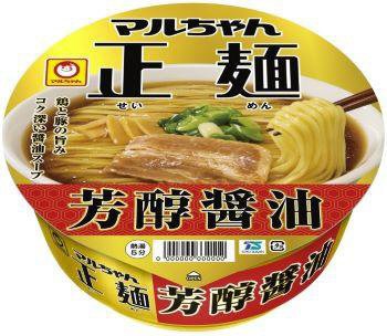 マルちゃん正麺　カップ　芳醇醤油