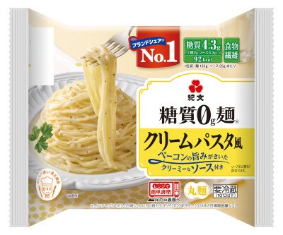 糖質０ｇ麺クリームパスタ風