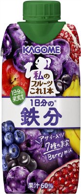 私のフルーツこれ一本　１日分の鉄分