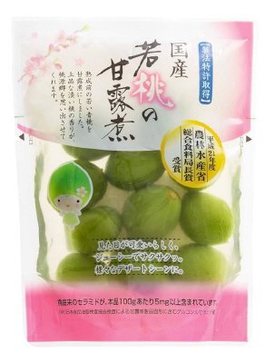 国産 若桃の甘露煮