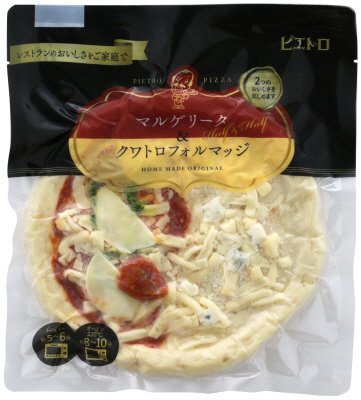ハーフ＆ハーフピザ　マルゲリータ＆クワトロフォルマッジ