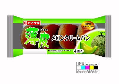 薄皮メロンクリームパン(4)