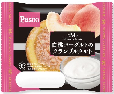 白桃ヨーグルトのクランブルタルト