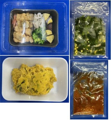 タラフリッターと焼き野菜のトマトソース　３人前