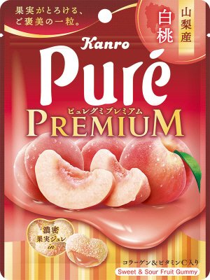 ピュレグミプレミアム山梨産白桃