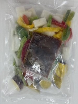 やわらかイカと野菜の黒酢炒め