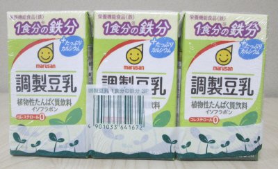 調製豆乳　１食分の鉄分　３本パック