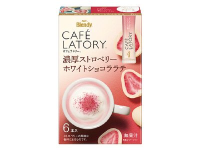 「ブレンディカフェラトリー」スティック　濃厚ストロベリーホワイトショコララテ６本
