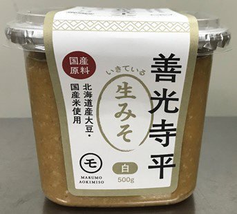 国産原料善光寺平生みそ白（500g）