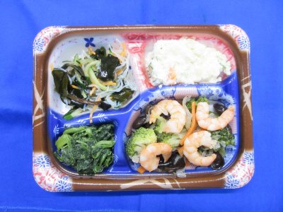 旨塩海老とブロッコリーのおかずセット