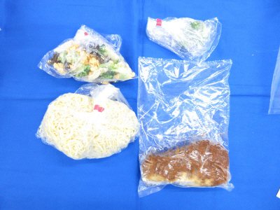 焼きジャージャー麺ときくらげ玉子和え