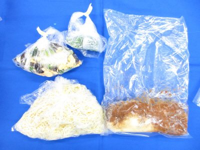 ★3人前焼きジャージャー麺ときくらげ玉子和え