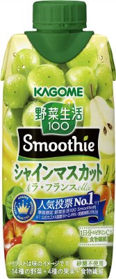 野菜生活１００　Ｓｍｏｏｔｈｉｅ　シャインマスカット＆ラ・フランスＭｉｘ