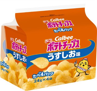 ポテトチップスうすしお味たべよんパック