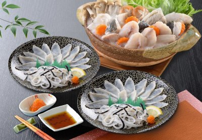 天然ふく刺身とふくちりセット