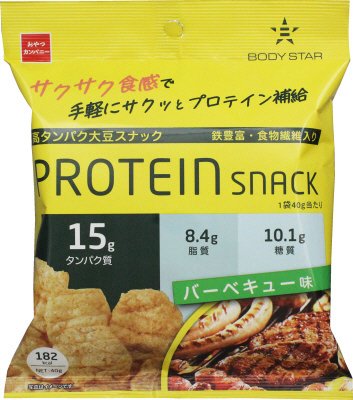サクサク食感プロテインスナックバーベキュー味