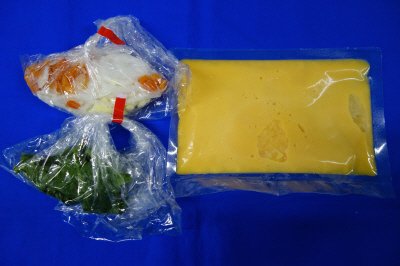 ほうれん草とじゃが芋のキッシュ風オムレツ