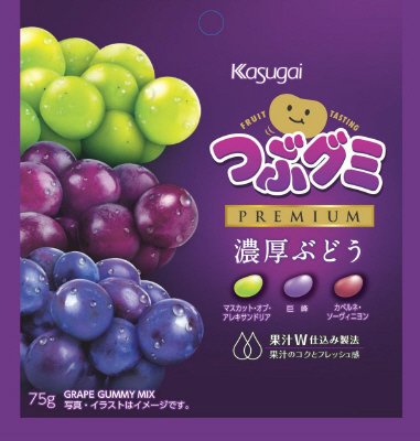 つぶグミＰＲＥＭＩＵＭ濃厚ぶどう