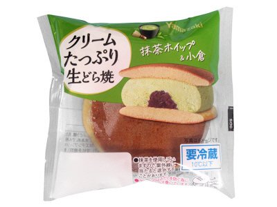 クリームたっぷり生どら焼き（抹茶＆小倉）