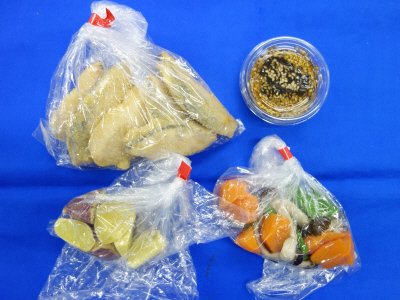 サーモンフライのごま甘酢照り焼き