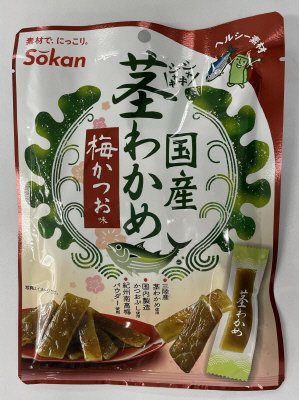 国産茎わかめ梅かつお味
