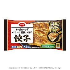 水・油いらずパリッと羽根つきの餃子