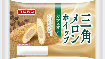 三角メロンホイップ　カフェオレ