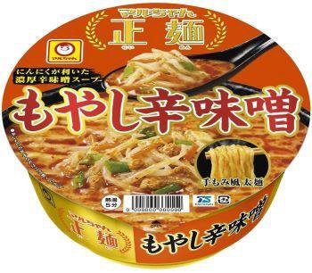 マルちゃん正麺　カップ　もやし辛味噌