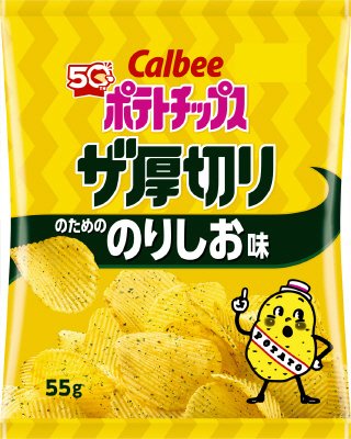 ポテトチップスザ厚切りのためののりしお味