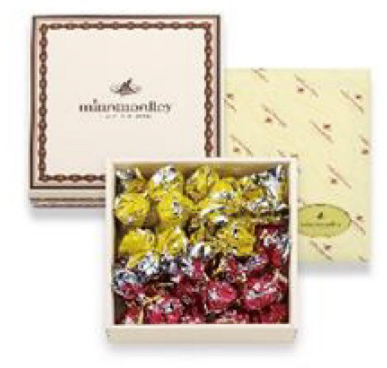 ミナモアレハートフラワーギフトBOX28個