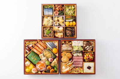 銀座久兵衛×日本橋たいめいけん　美肴おせち三段重