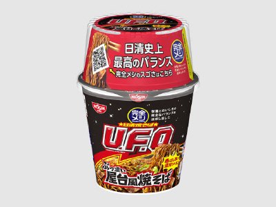 完全メシ　日清焼そばＵ．Ｆ．Ｏ．　ぶっ濃い屋台風焼そば