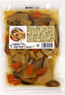 大阪府産フキと和歌山県産筍味付け