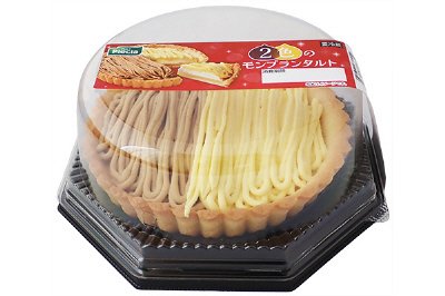 ２色のモンブランタルト