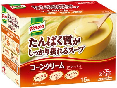 「クノール®　たんぱく質がしっかり摂れるスープ」コーンクリーム　１５袋入