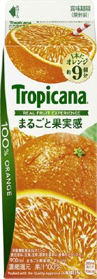 トロピカーナ　１００％　まるごと果実感　オレンジ