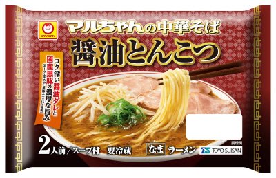 マルちゃんの中華そば　醤油とんこつ　２人前