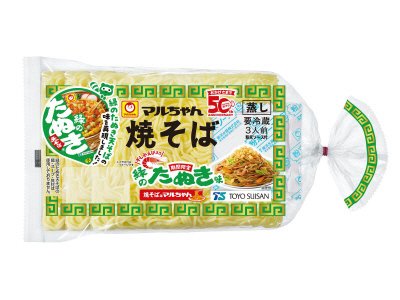 マルちゃん焼そば　期間限定　緑のたぬき味　３人前