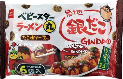 ベビースターラーメン丸銀だこたこ焼ソース味６袋入