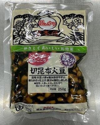 ソフトな噛みごこち　切昆布大豆　鉄分強化
