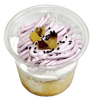 紫芋のクリームシフォン