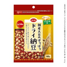 国産大豆のぽりぽりドライ納豆（たんぱく質、鉄）