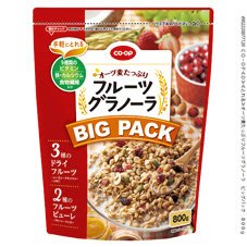 オーツ麦たっぷりフルーツグラノーラ　ビッグパック（鉄、Ｃａ、９種ビタ、繊維）