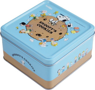 スヌーピーエンボス缶チョコチップ