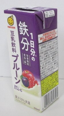 1日分の鉄分 豆乳飲料プルーンｍｉｘ