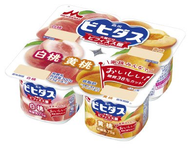 ビヒダスヨーグルト　白桃＋黄桃　４ポット
