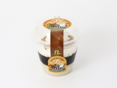 プチ　丸福珈琲店のキャラメルラテパフェ