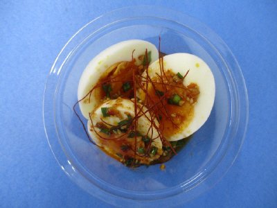 香味ニラダレのピリ辛ゆで卵